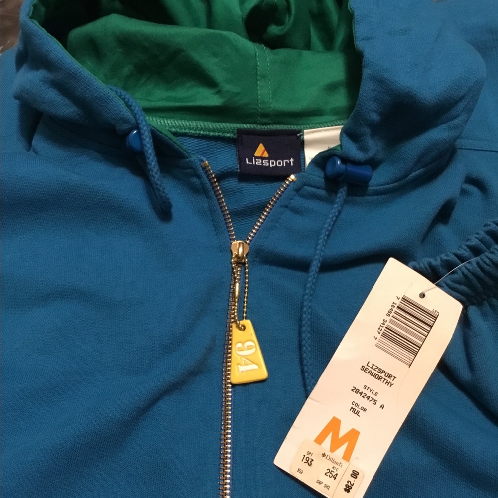 BNWT Lizsport hoodie jacket Sz M